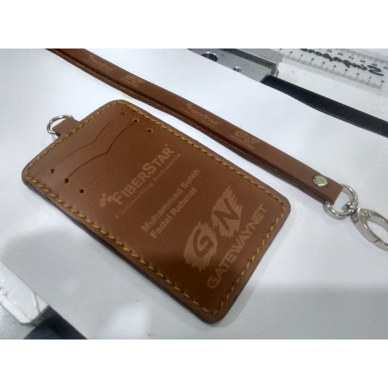 

ID CARD kulit sintetis logo FIBerstar