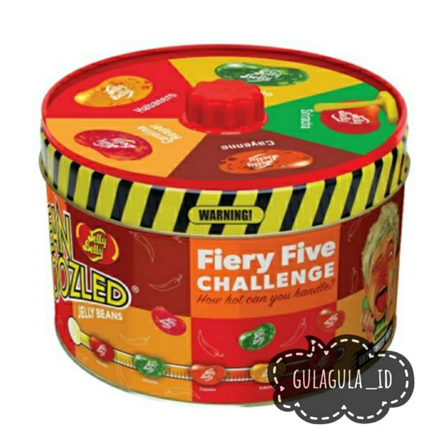 NEW EDITION  Bean Boozled Flaming Fiery Five Spinner Tin