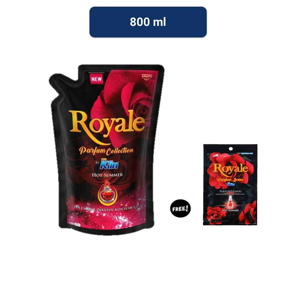 ROYALE Parfum Collection Pelembut Pakaian Red Hot Summer 800 mL + Free Pewangi Lemari