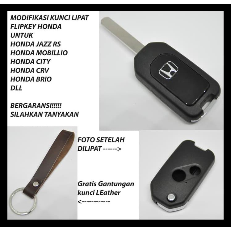 PROMO Casing Kunci Lipat Flip Key Mobil Honda Jazz mobilio brio CRV freed