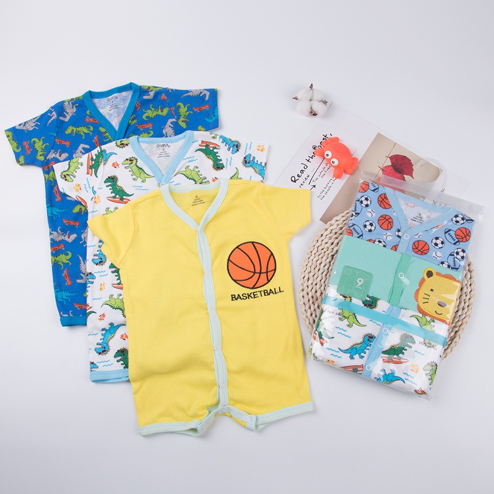 Sleepsuit Romper Jumper Bayi Laki Laki isi 3pcs P011