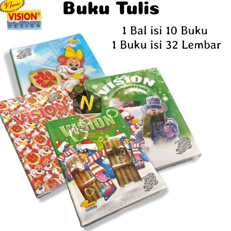 

BuT✔ isi10 BUKU VISION 32LEMBAR/1 PACK BUKU TULIS VISION 32LEMBAR //Produk berkualitas