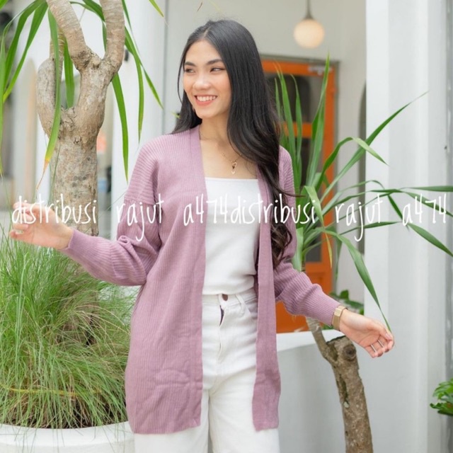 OVERSIZED CARDIGAN 12 GATE-KARDIGAN LEMBUT RAJUT MURAH UKURAN XL