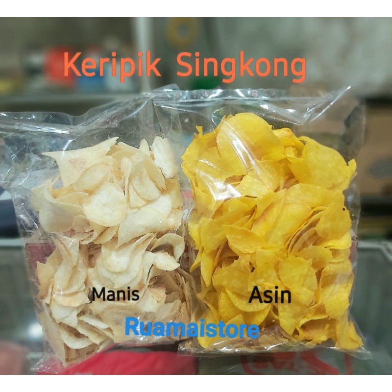 

Keripik Singkong Asin Manis Gurih - Cassava Chips 250grams grosir toko snack