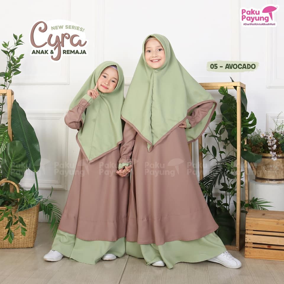 Gamis Anak dan Remaja Cyra Series Paku Payung