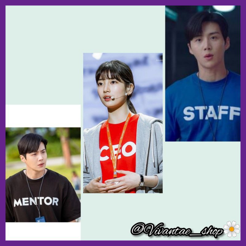 Tshirt Kaos "CEO MENTOR STAFF" SAND BOX DRAMA START-UP SEO DALMI HAN JI PYEONG