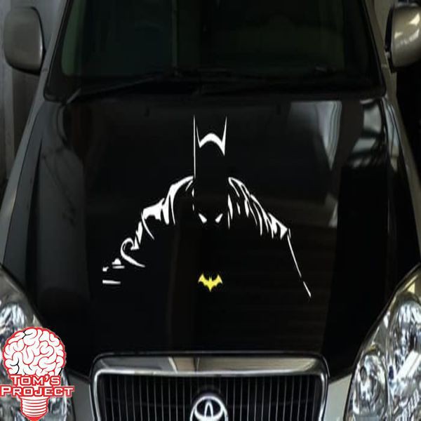 Stiker Mobil Cutting Sticker Kap Kaca Mobil Batman Siluet