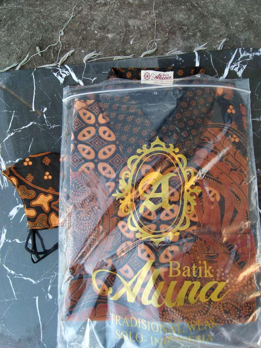 Batik Cowok Modern Batik Slimfit Premium Pria Batik Solo Pria Slim Fit Lengan Panjang Aluna Gba 092