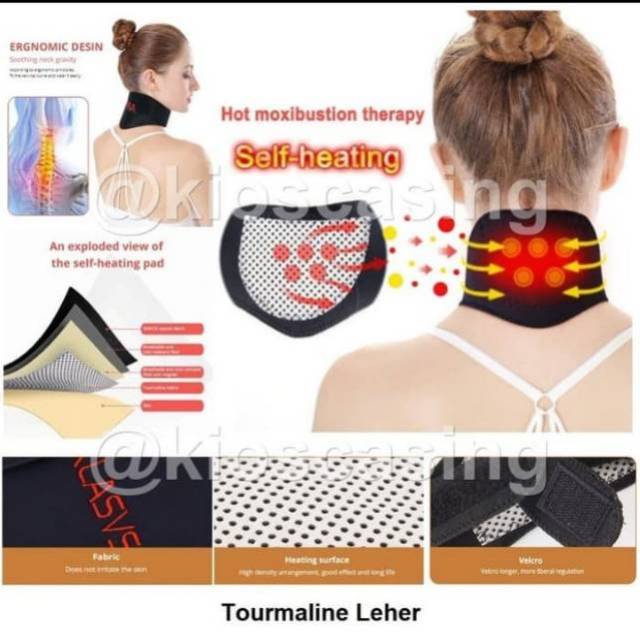 Sabuk Pemanas Leher terapi leher Korset Pria / wanita SELF HEATING LEHER Penghangat Leher