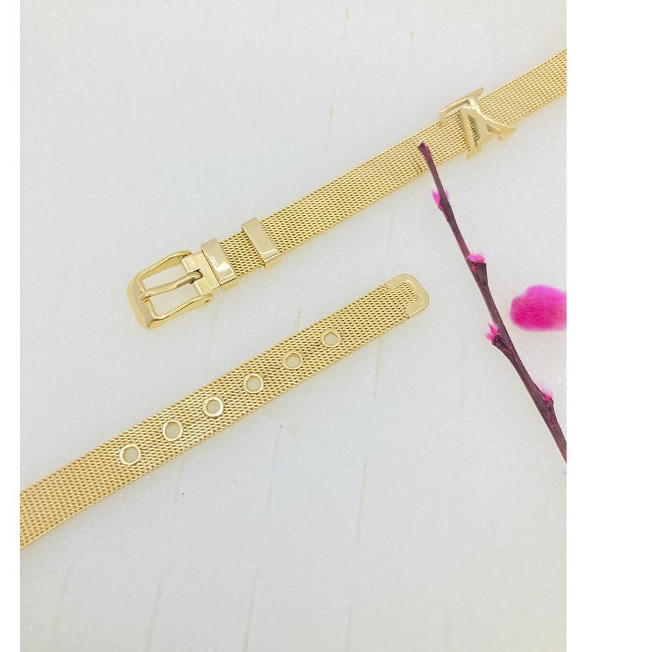 SKT Gelang aksesoris fashion perhiasan titanium asli wanita korea keren kualitas terbaik anti karat