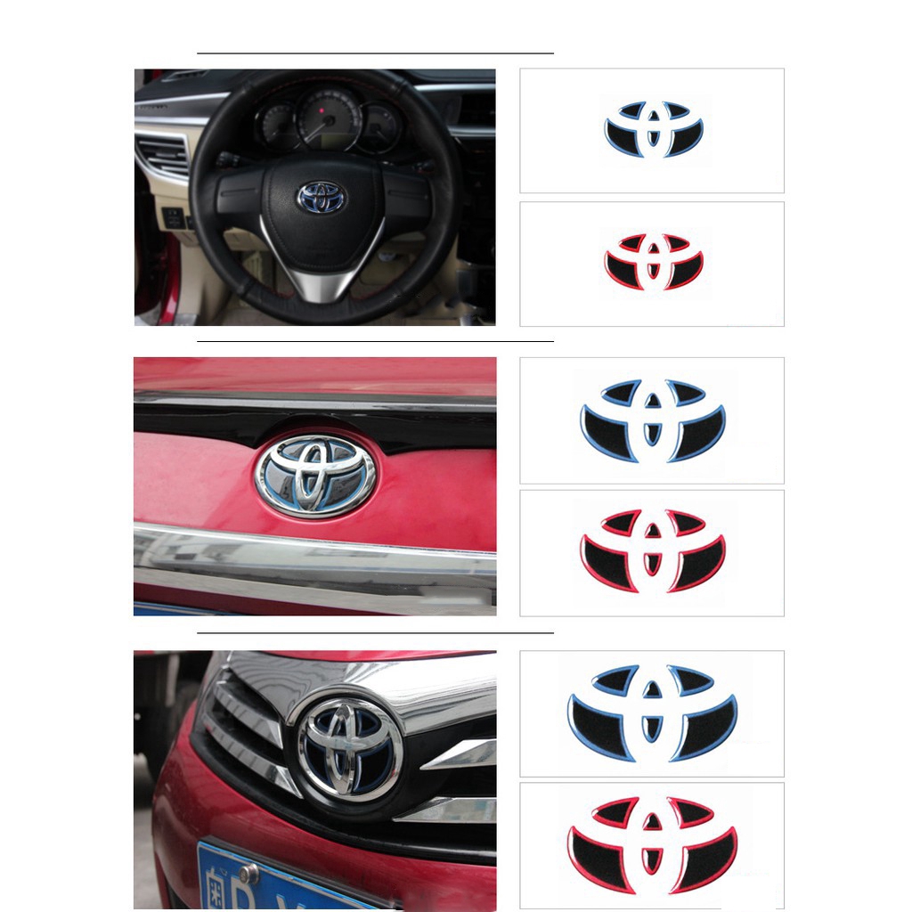 Stiker Logo Emblem/Badge Untuk Mobil Toyota Altis Rav4 Camry Corolla Prius