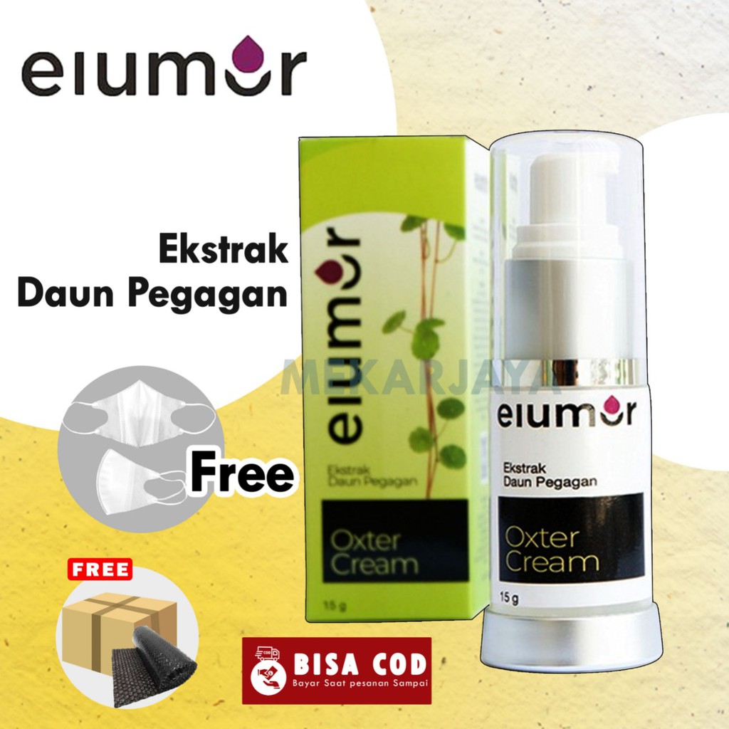 (FREE MASKER DUCKBILL) Elumor Oxter CREAM ORIGINAL Pemutih Ketiak dan Selangkangan