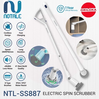 Jual Notale Electric Spin Scrubber Sikat Elektrik Lantai Dinding Wc Shopee Indonesia