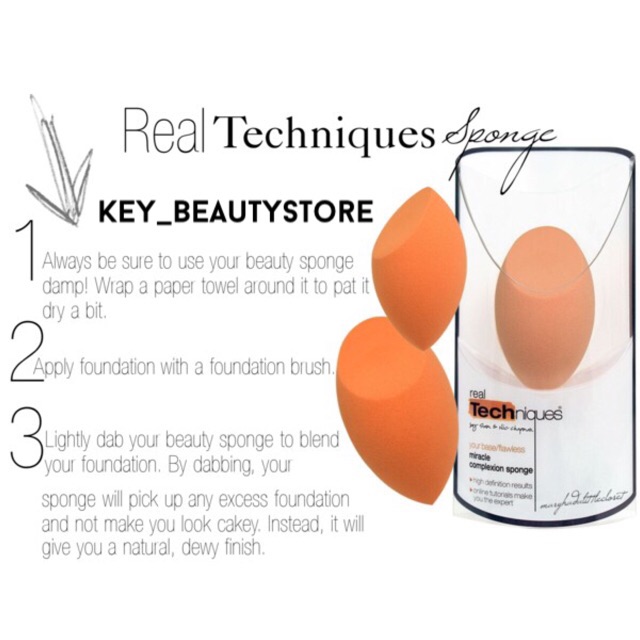 REAL TECHNIQUES MIRACLE COMPLEXION SPONGE