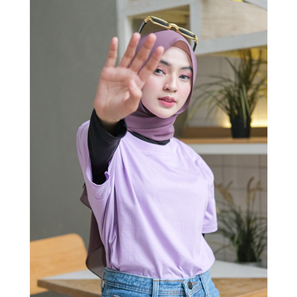 AFI - EC - Kaos Oversize Polos Lilac REAL KATUN