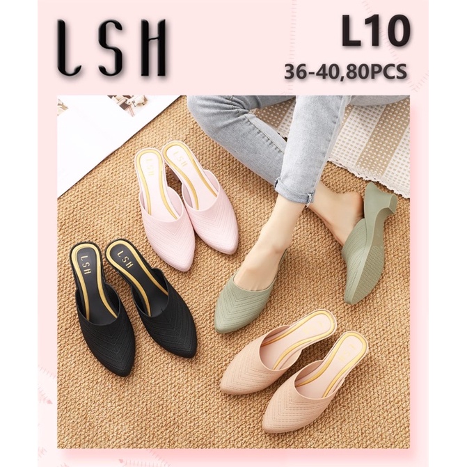 Sandal Sepatu Slop Alas Gold Import LSH L10