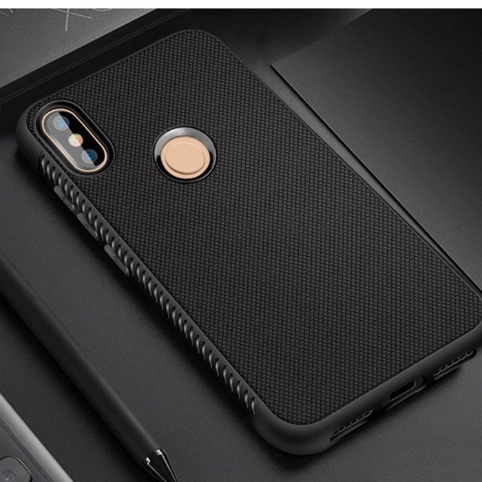 Shockproof Anti Slip Slim Black Matte Case Xiaomi Redmi Note 5 Pro - Hitam