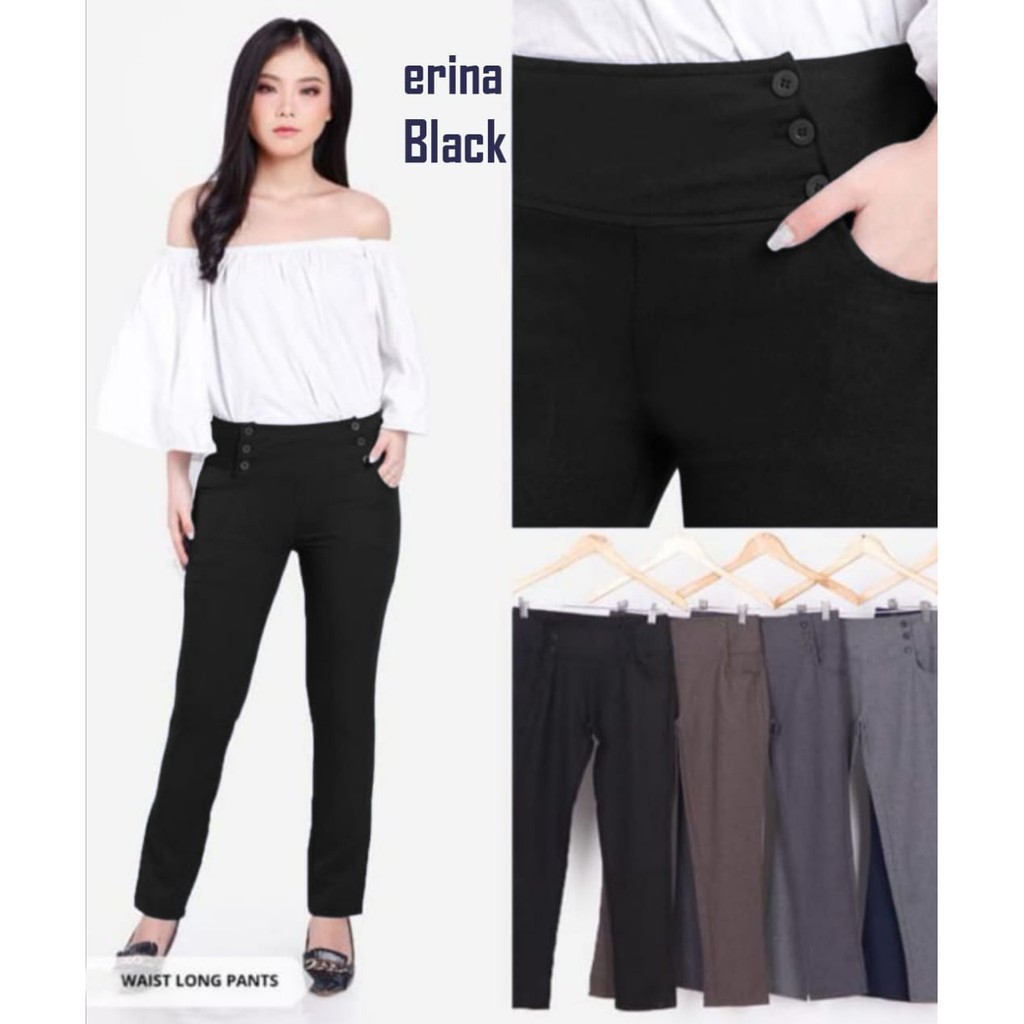 MOKOKOMO Celana Panjang Wanita ERINA Celana Pants - Celana Baggy - Pakaian Wanita