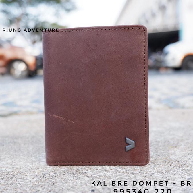Gaya Dompet Kulit/Leather Pria 2 Lipat Kalibre 995085 Coklat Original - 995340 220 Bagus