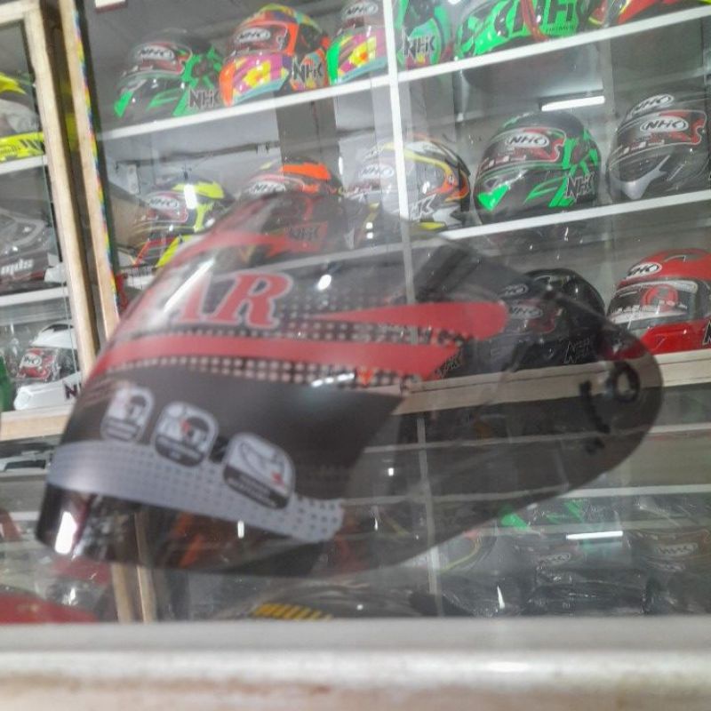 KACA HELM KYT DJ MARU,INK CETRO, GIX,GMT, tambah breket   (berket nya sama bisa di pasang)ter baik dan termurah