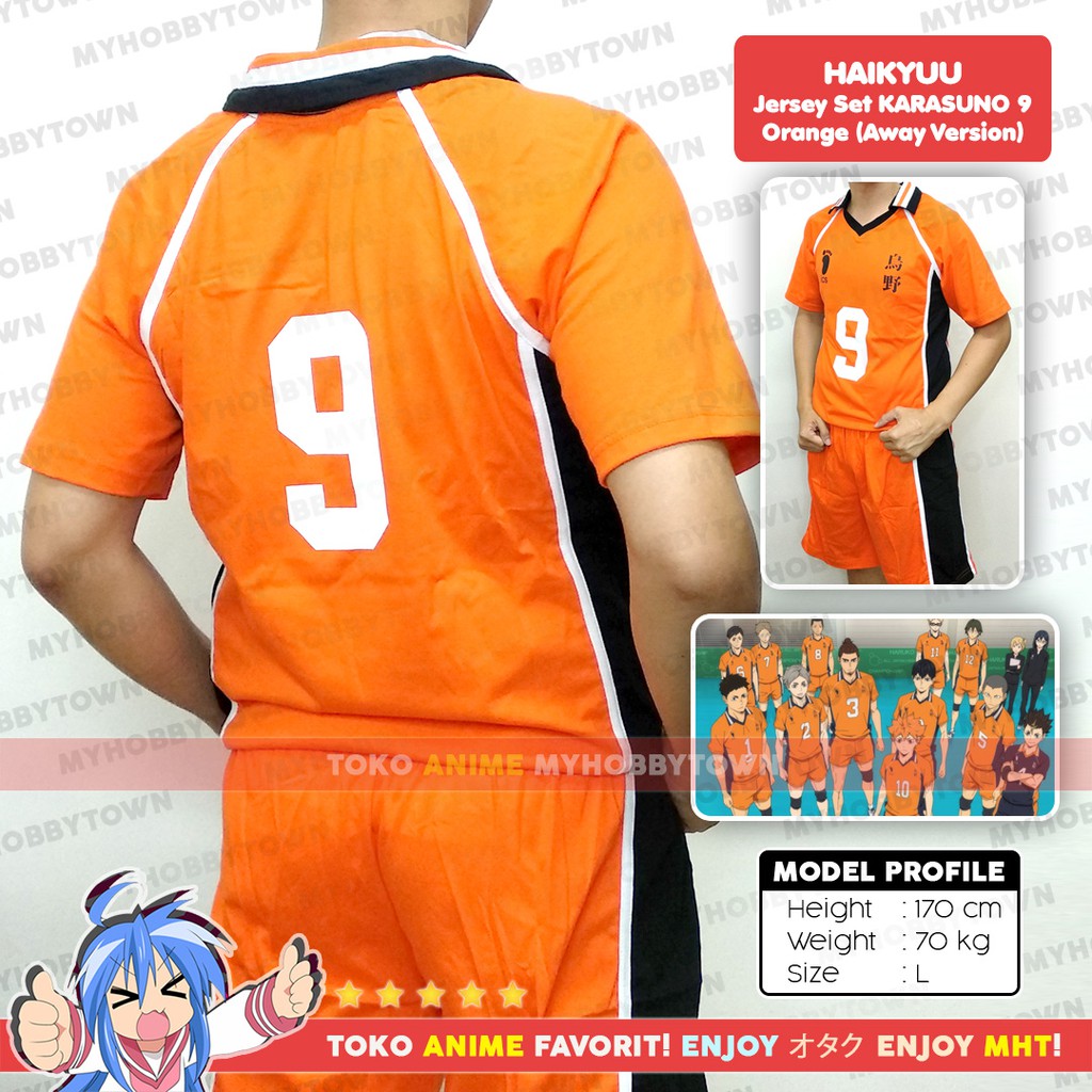 Kostum Jersey Karasuno No. 9 Kageyama Tobio Haikyuu To The Top Cosplay