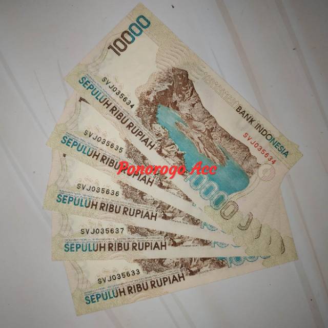 (Bagus) Uang kuno 10rb 10000 rupiah cut nyak dien tahun 1998