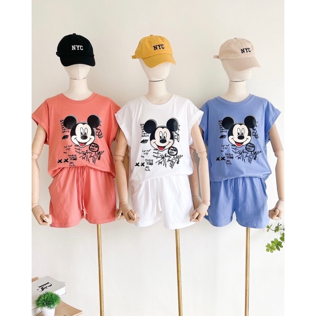 SET GIANTS BASIC MODEL CELANA PENDEK MOTIF MICKY IMPORT BANGKOK/SET BANGKOK (BJGB320)