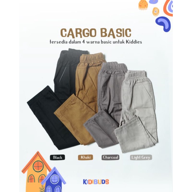 Celana Kargo / Cargo Pants by Kidibuds KC004, KC005, KC006, KC007