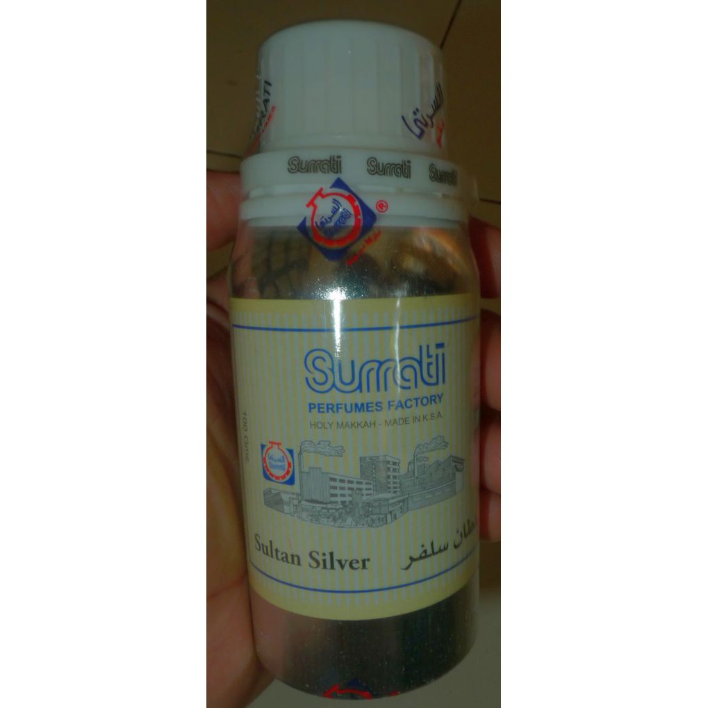 Surrati Sultan Silver Sulton Sulthon Silver Bibit Parfum Parfume 100gr