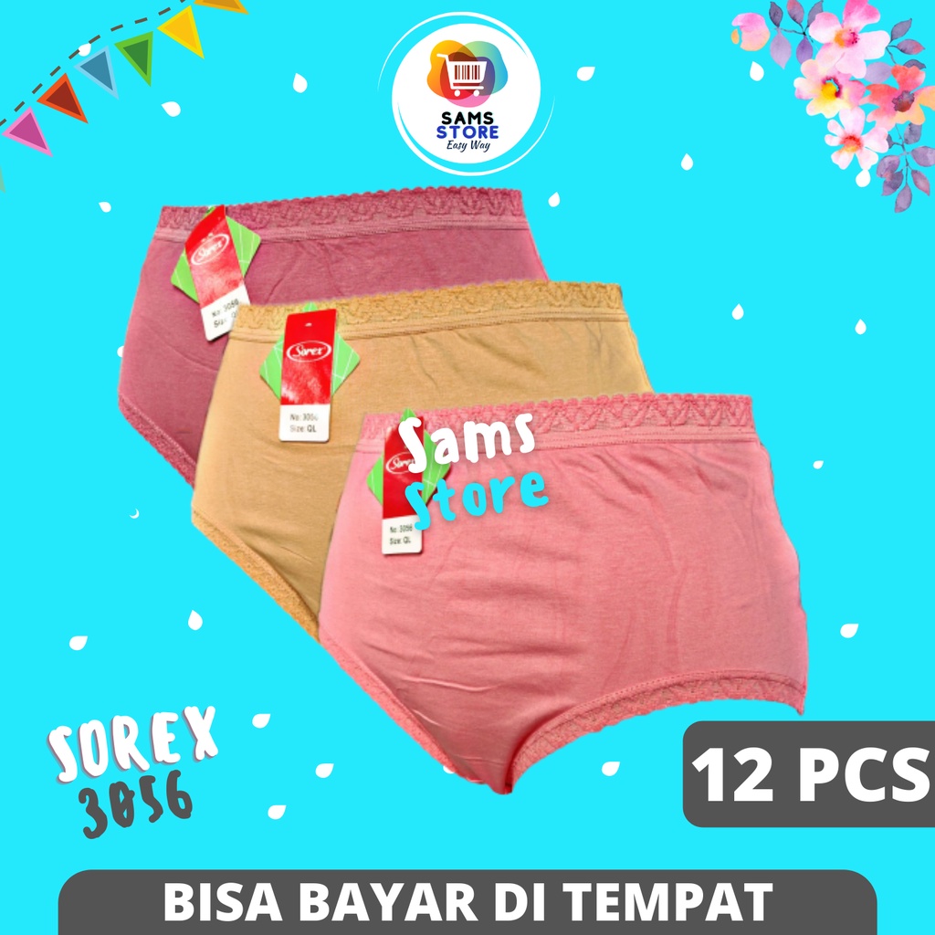 Grosir Celana Dalam Wanita CD Sorek 3056 Lusinan / Pakaian Dalam Sorex Wanita Dewasa / Underwear Dal