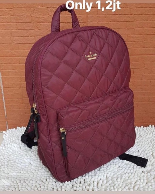 Preloved Kate Spade Maroon Backpack