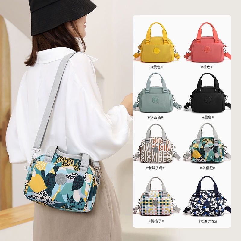 BJ15298 - AQUABLUE/BLACK/BLUEFLOWER/GREENFLOWER/KHAKIHURUF/ORANGEPINK/RAINBOW/YELLOW - TAS SLEMPANG NYLON WANITA FASHION IMPORT MODIS ELEGAN TERMURAH TERLARIS TERBARU BAGSTORE JAKARTA TAS BATAM EL5298