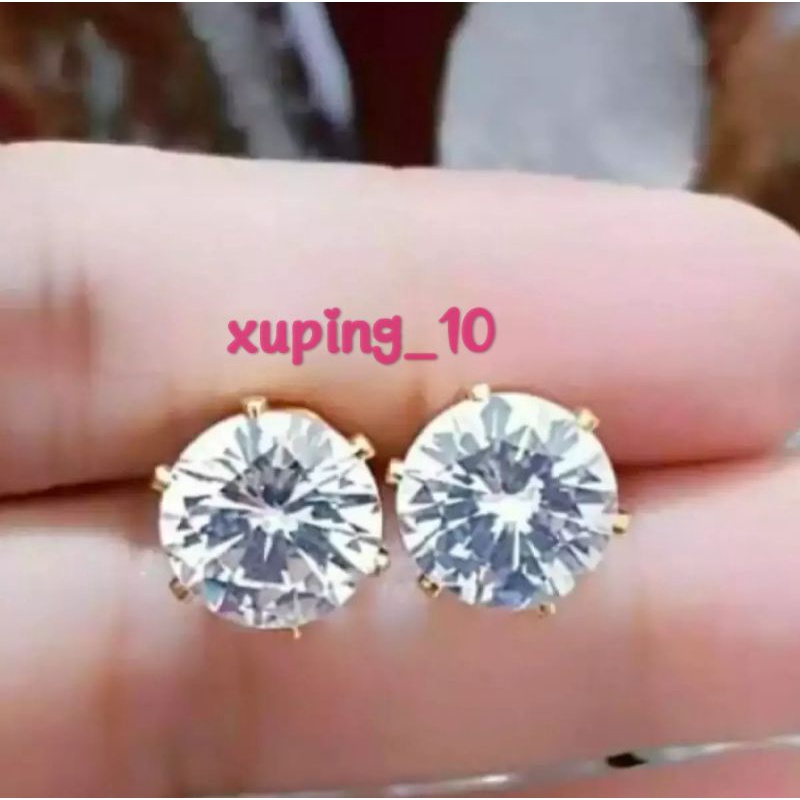 Perhiasan Xuping Anting Tusuk Dewasa Giwang Mata 1 Permata Cantik