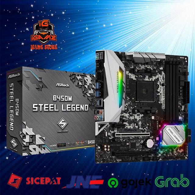 ASROCK B450M STEEL LEGEND (Socket AM4) MANTUL BEST GAN