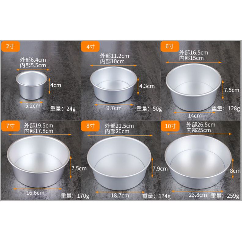 Loyang Bulat Alumunium Loyang Press Tebal Non Stick Round Cake Mold