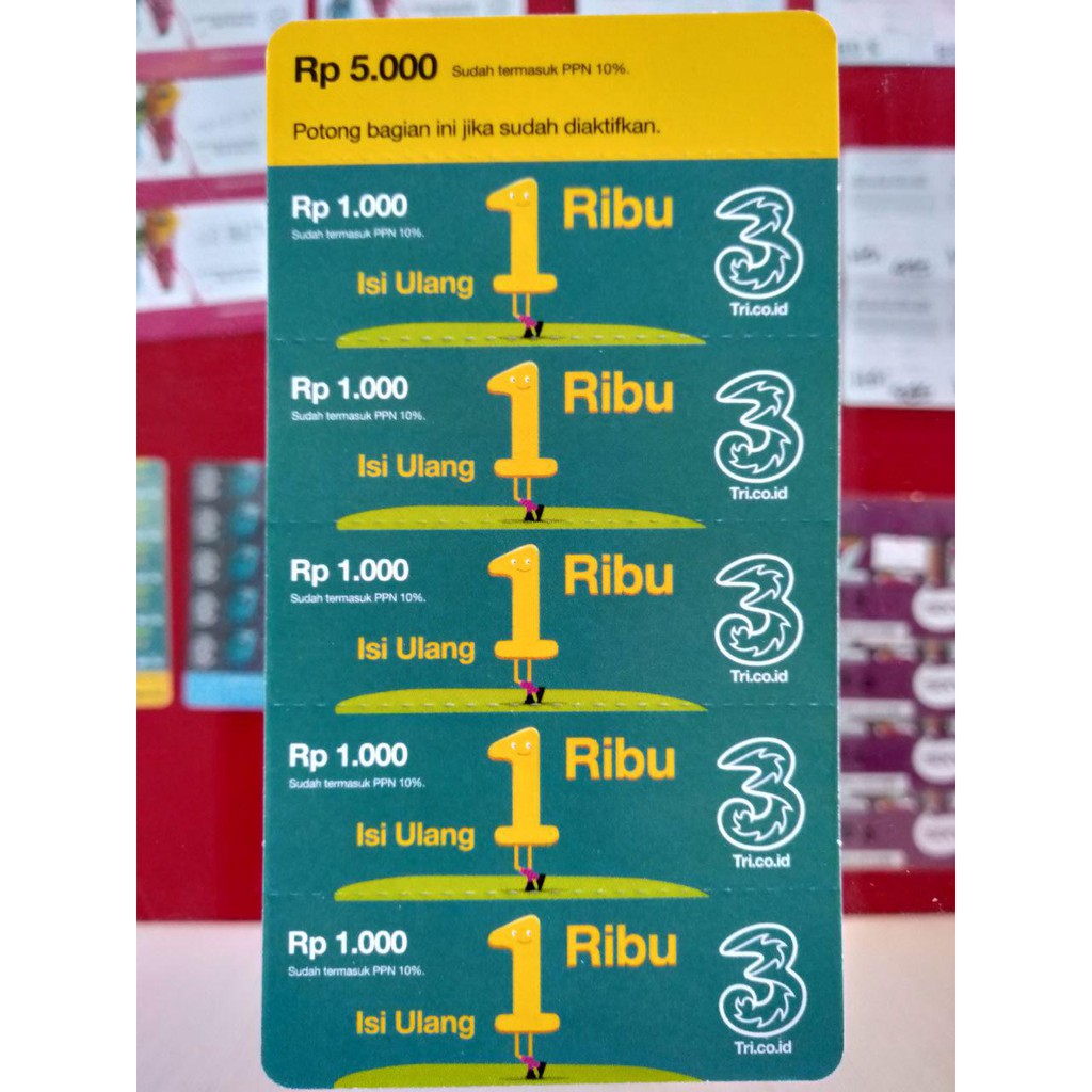 VOUCHER PULSA TRI 1K
