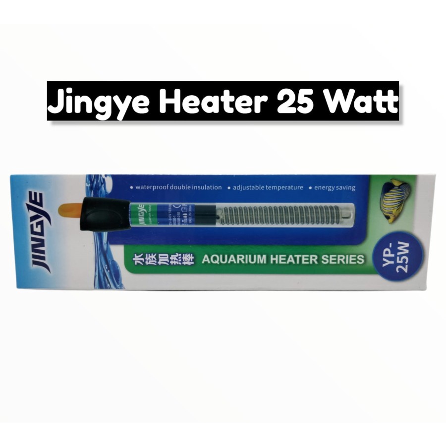 JINGYE HEATER AQUARIUM 25 Watt / PENGHANGAT AIR 25Watt