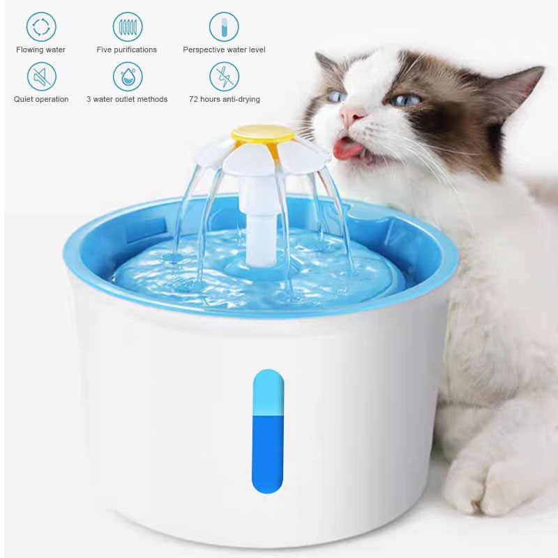 Air Mancur Mini Dispenser Kucing Tempat Minum Anjing Kucing Pet Water Dispenser Fountain 2.4 L