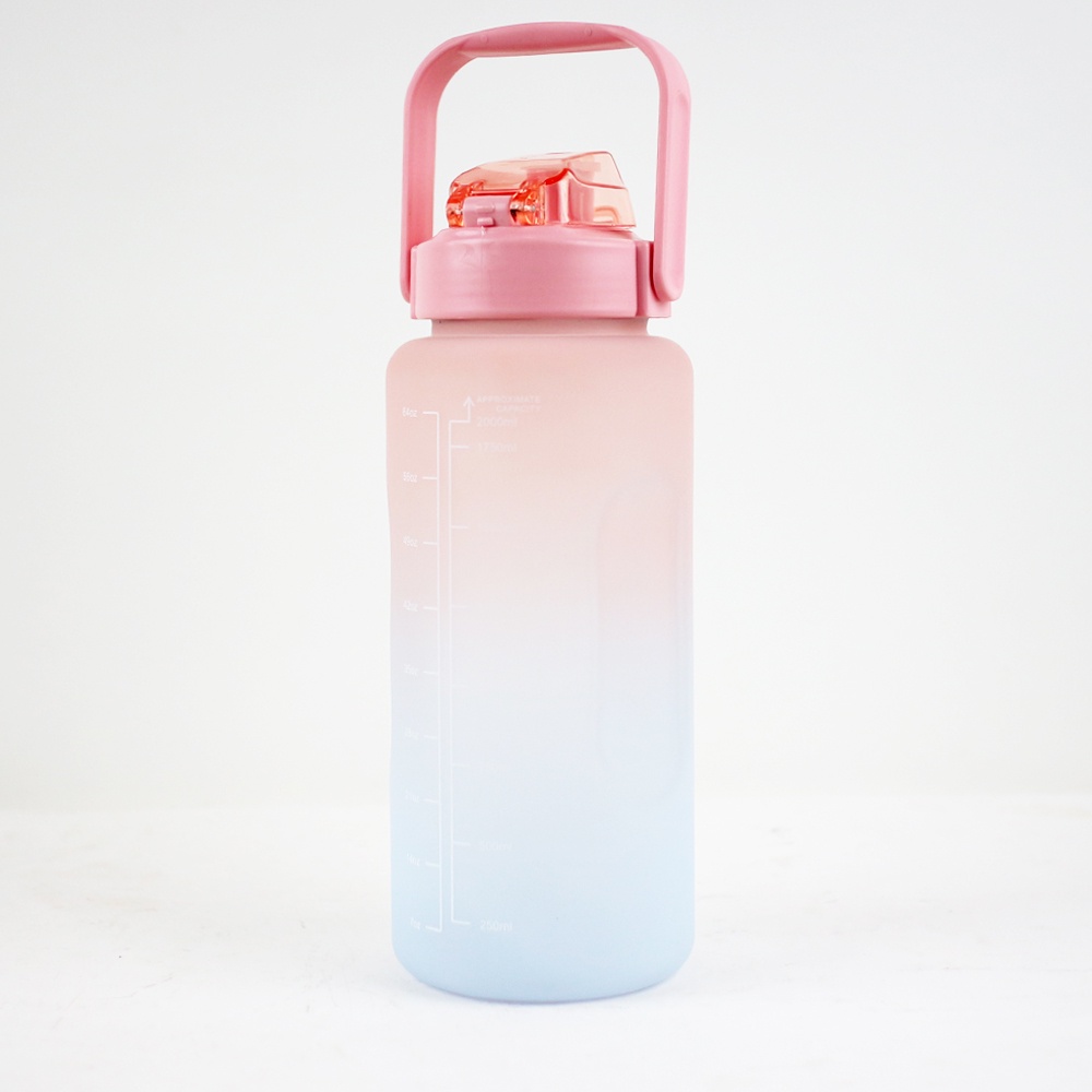 FM - Botol Air Minum Viral Botol 2 liter Warna Gradasi