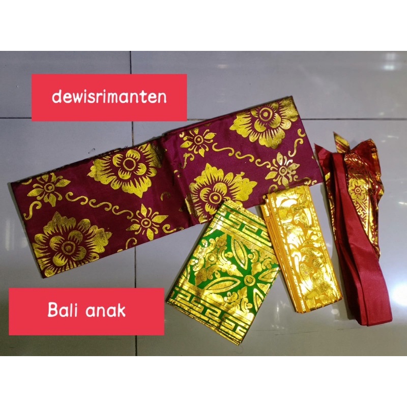 baju bali anak + ikat kepala