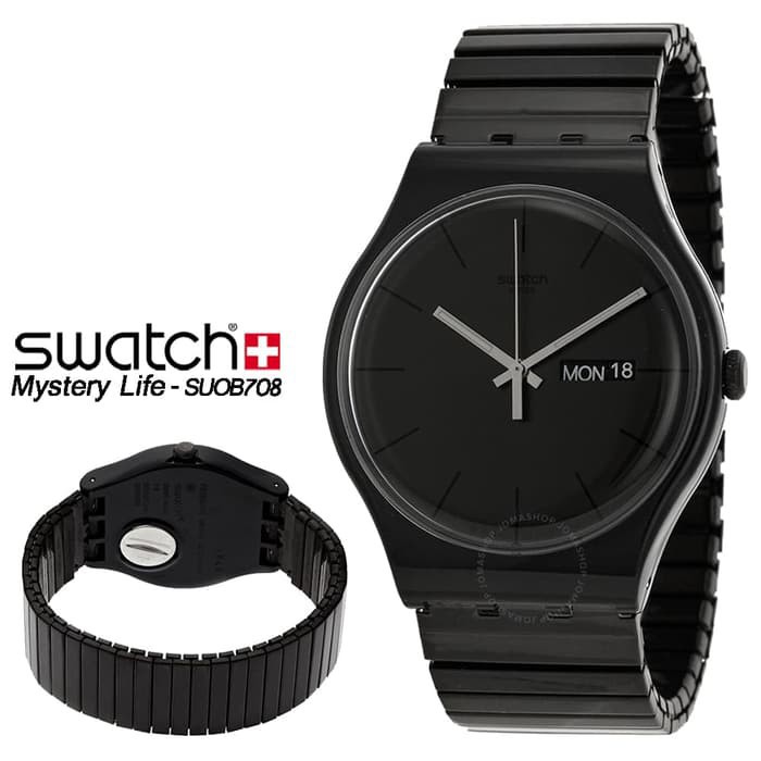 SWATCH SUOB708B-JAM TANGAN WANITA ANALOG-MISTERY LIFE-ORIGINAL GARANSI RESMI 2 TAHUN