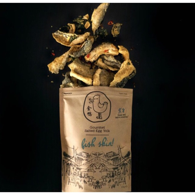 

THE GOLDEN DUCK FISH SKIN SALTED EGG (free packing with bubble wrap )