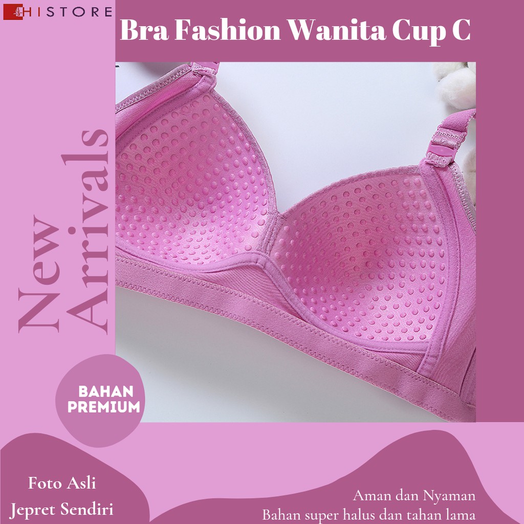 [HI] Bra BH JUMBO CUP C Fashion Wanita Bra wanita Premium Busa Tipis Tanpa Kawat Sangat Nyaman 0879