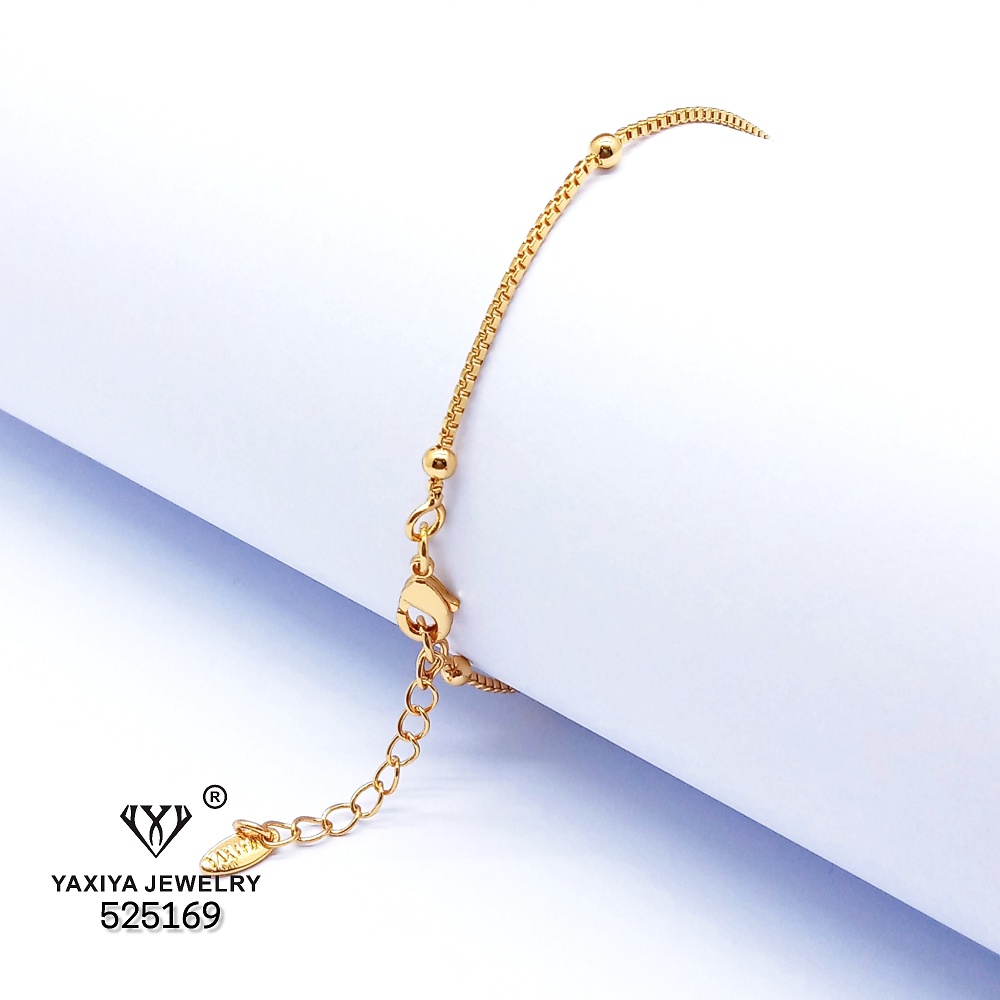 Yaxiya Gelang Wanita Jedar Perhiasan Lapis Emas 18k 289-2