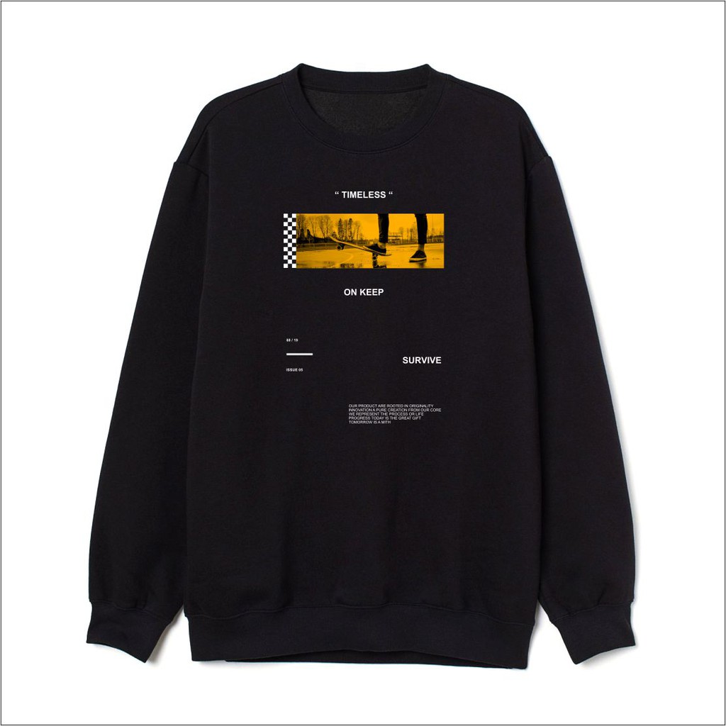 sweater pria distro sweater crewneck pria sweater crewneck murah motif simple - unisex [COD]