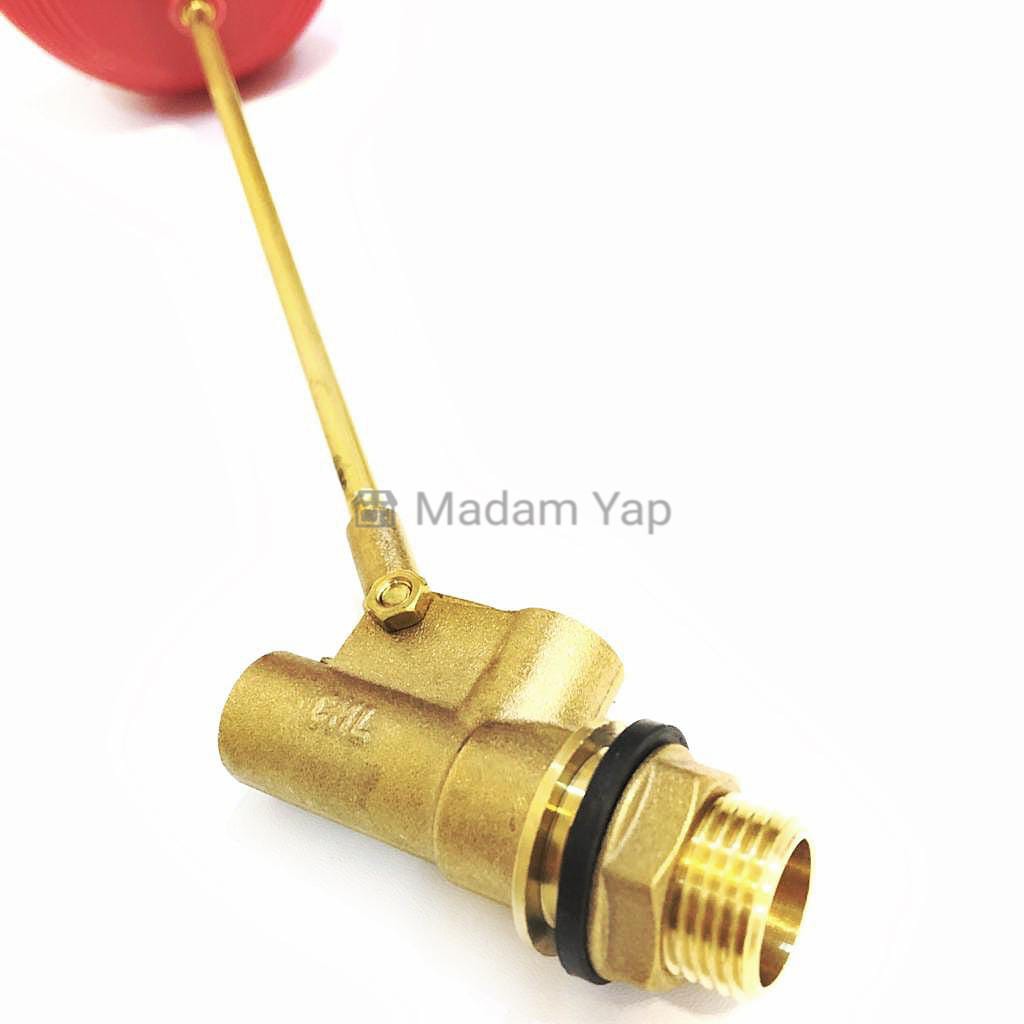 Pelampung Air Otomatis Kuningan Floating Valve Bola Bak Toren 1/2&quot; 3/4&quot; Inch