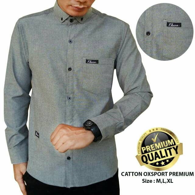 KEMEJA PRIA MENS POLOSAN LENGAN PANJANG COOLMAN PAKIAN PRIA CASUAL PAKAIAN DINAS PNS KERJA SIZE MLXL