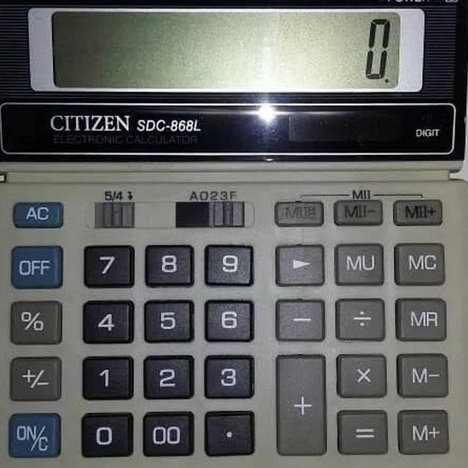 

IBARUl Kalkulator Calculator Citizen SDC 868L 12Digit ICLQl