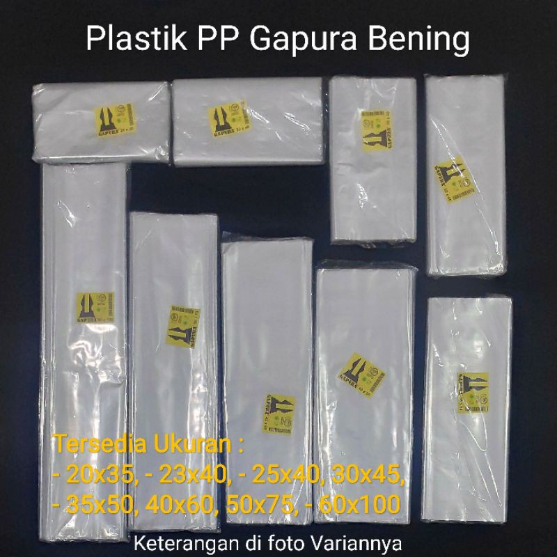 kantong Plastik PP Bening , Plastik Loundry, Plastik baju