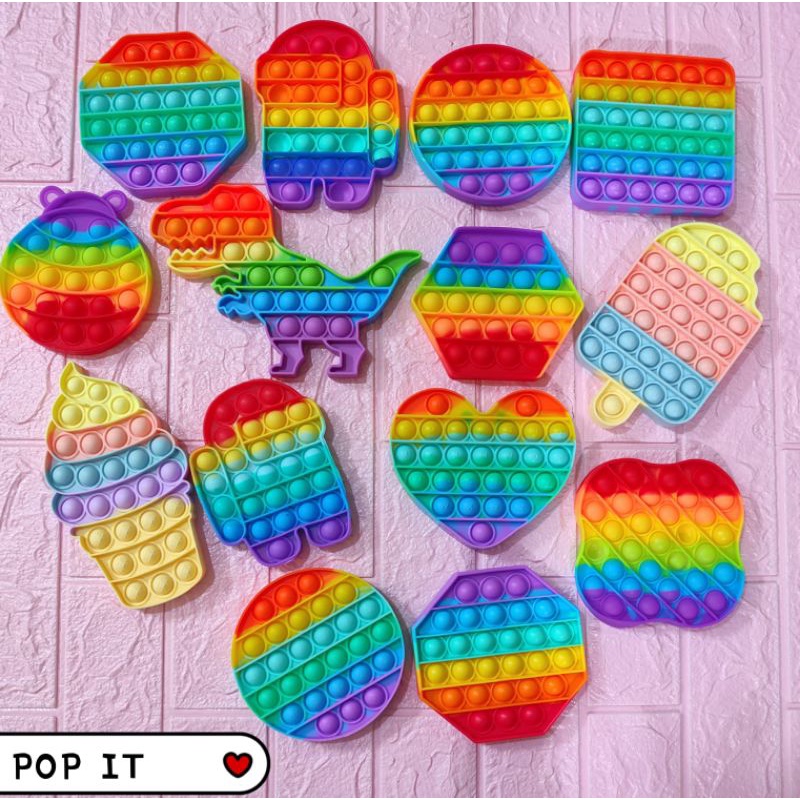 POP IT New fidget push Pop Its Fidget Toy Push Bubble Stress Relief kids pop it tiktok-4